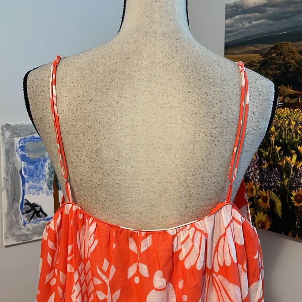 FARM Rio Vibrant Orange Floral Maxi Dress - Picture 9 of 15